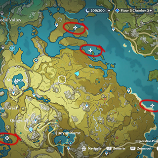where to find Medakas in liyue